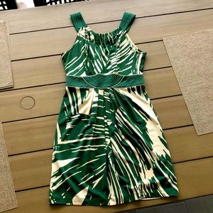 Bcbg like new mini dress tropical print size xs